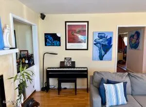 a view of a workspace with furniture