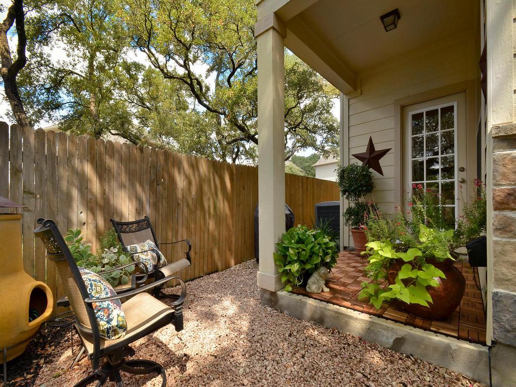 11000 Anderson Mill Road, Unit 93 Austin, TX 78750 - Photo 18 of 27 A private outdoor space with a charming covered patio and garden beds offers a peaceful retreat.