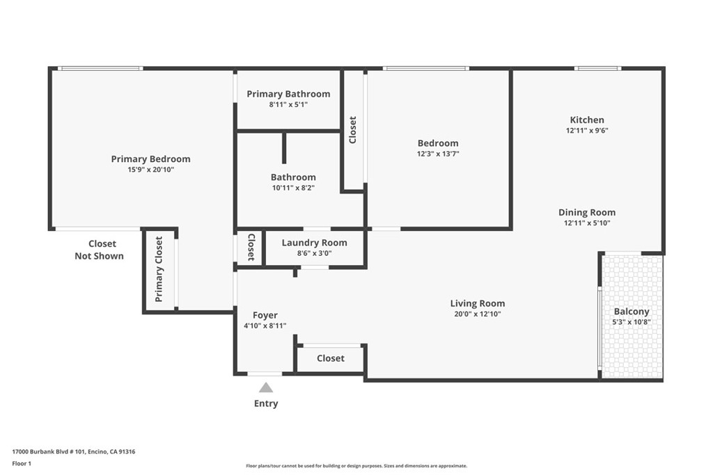 17000 Burbank Boulevard, Unit 101 Encino, CA 91316 - Photo 24 of 24 a picture of a floor plan