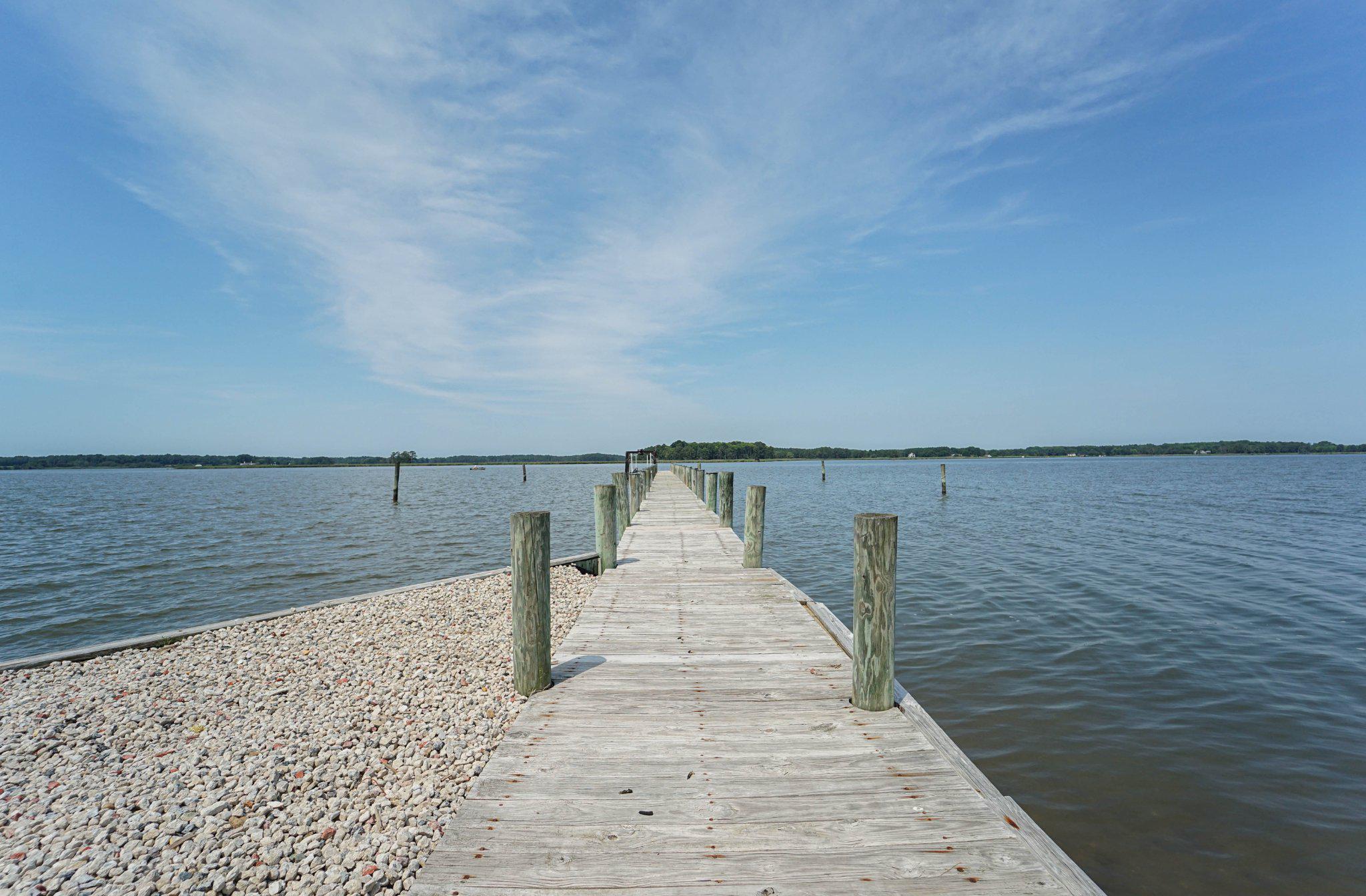 300 Woods Point Road Chester, MD 21619 - Photo 21 of 78 Pier has water, electric and power lift