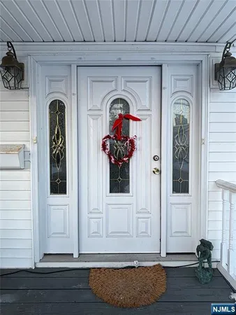 a front view of a house with entryway