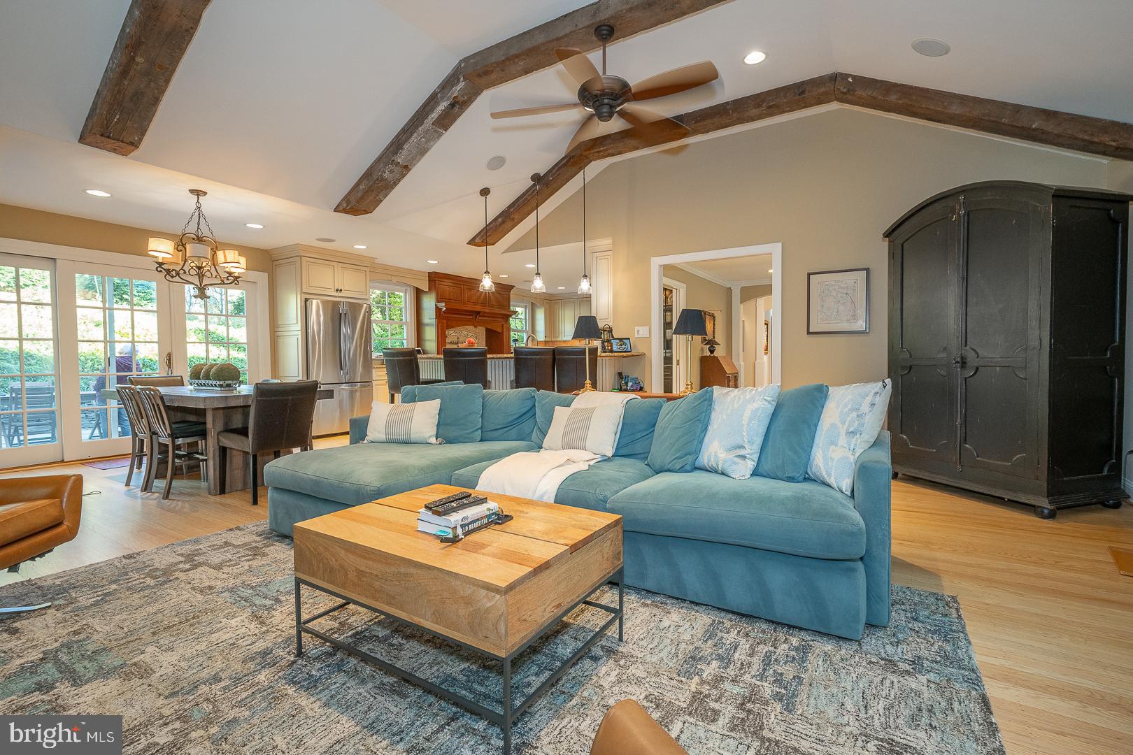 318 Chamounix Road Wayne, PA 19087 - Photo 16 of 55 a living room with furniture potted plant and kitchen view