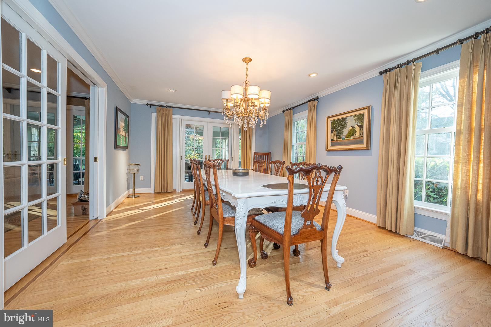 318 Chamounix Road Wayne, PA 19087 - Photo 20 of 55 a view of a dining room with furniture window and wooden floor