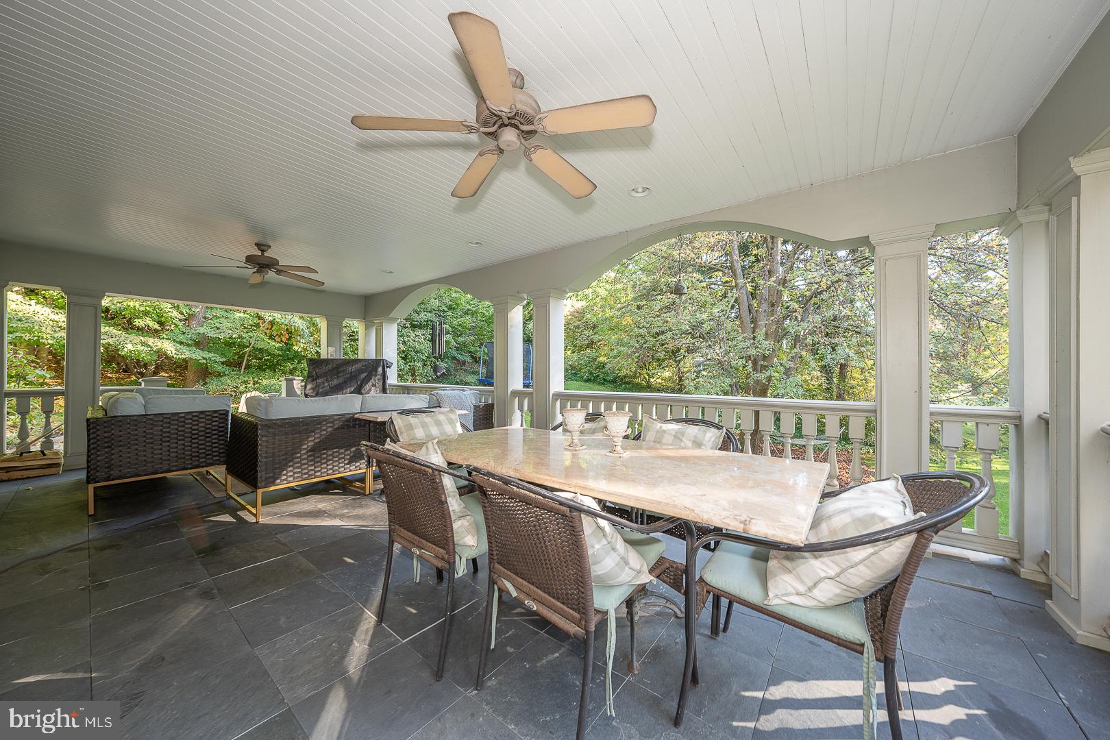 318 Chamounix Road Wayne, PA 19087 - Photo 48 of 55 a dining room with furniture and a large window