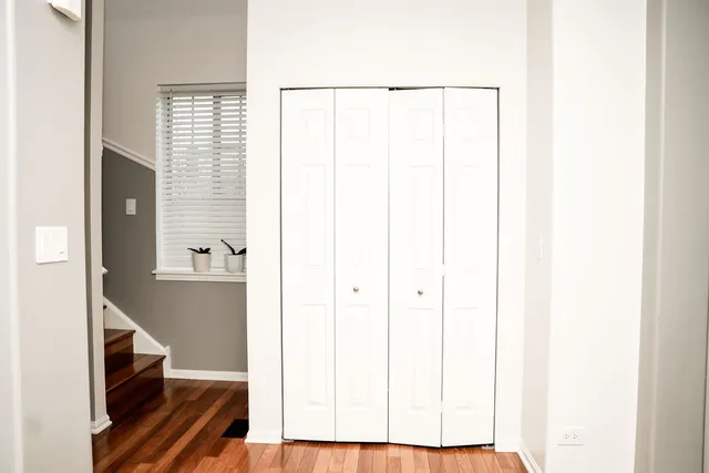 a view of an entryway with staircase