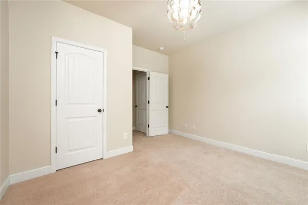 a view of an empty room