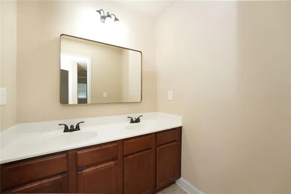 a view of a backyard with a garden and plants