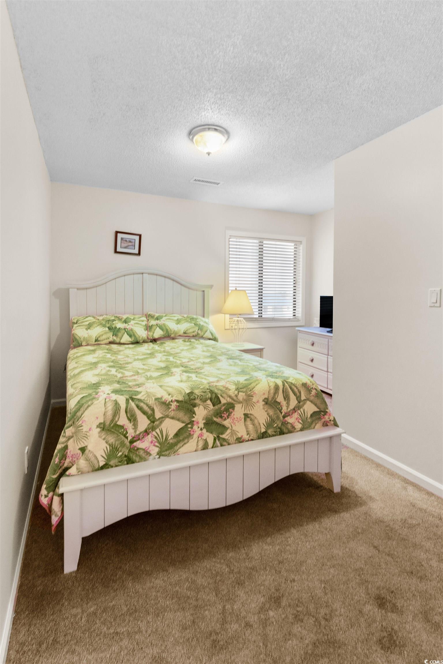 320 North Waccamaw Drive, Unit 3B Murrells Inlet, SC 29576 - Photo 9 of 15 Carpeted bedroom with baseboards and a textured ceiling