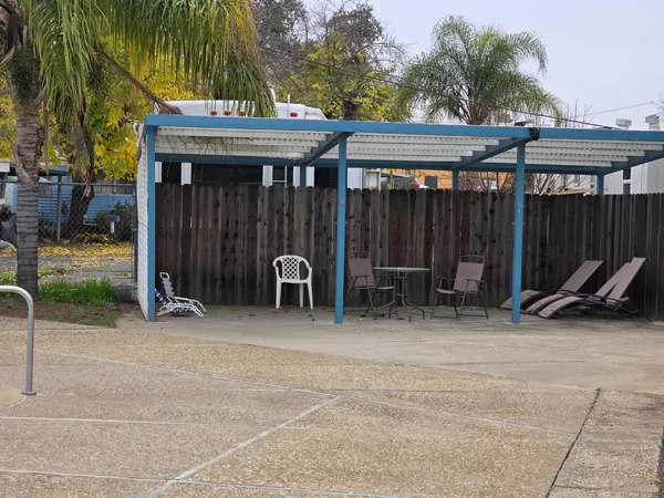 a view of outdoor space and patio