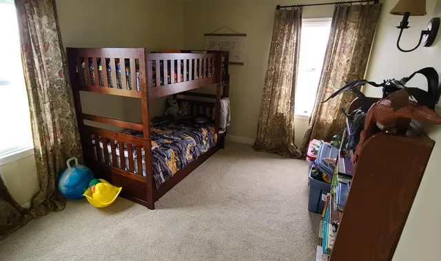 a room with gym equipment