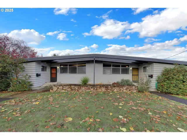 a view of a house with a patio