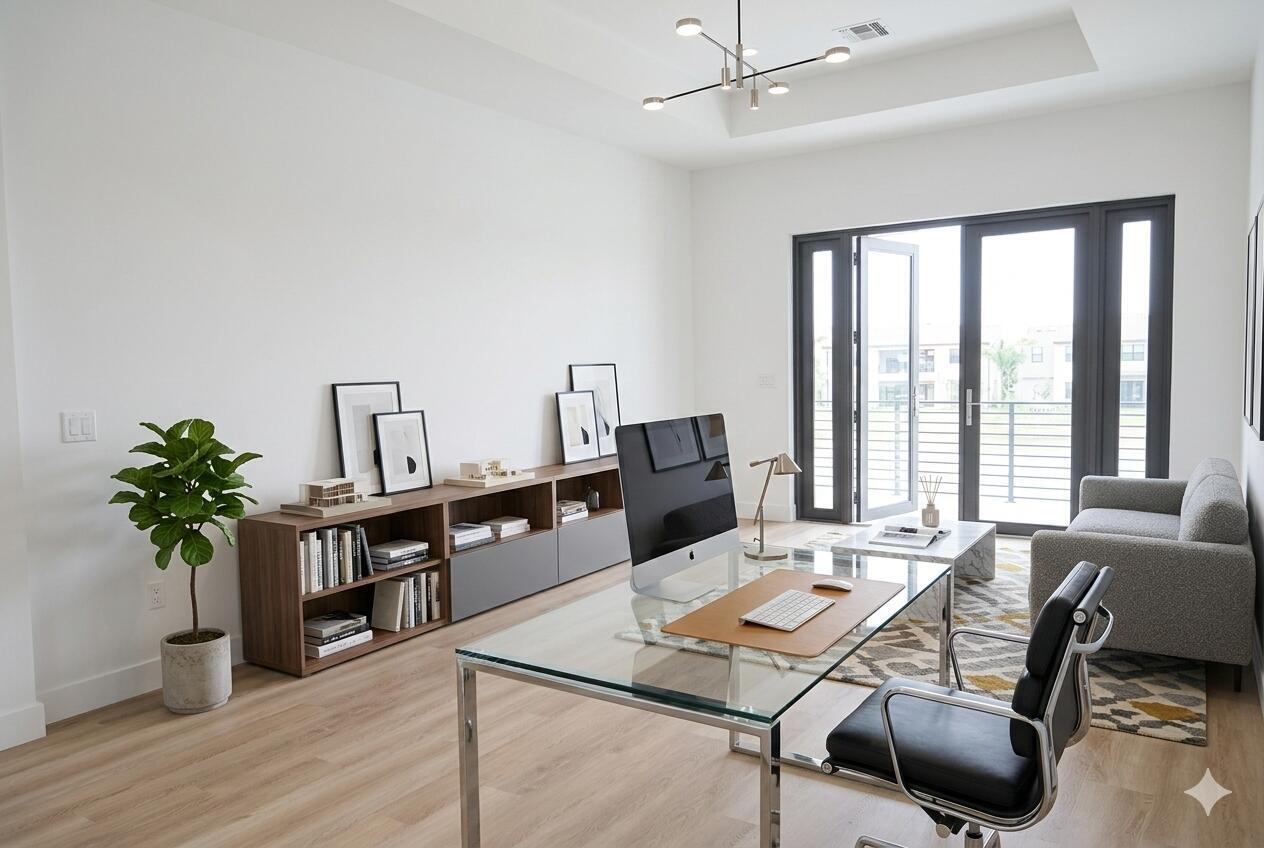 9516 Riverside Pk Drive Boca Raton, FL 33434 - Photo 9 of 24 a living room with furniture a potted plant and a large window
