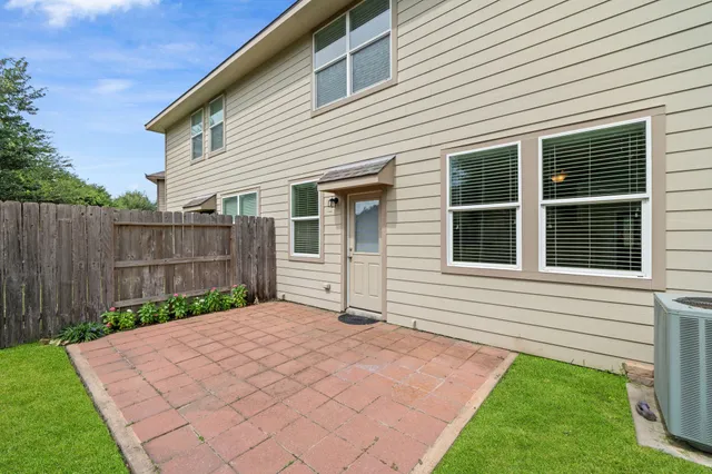 a backyard of a house