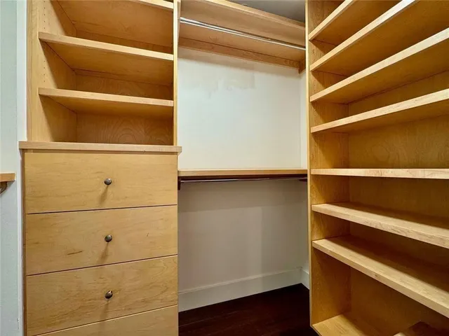 a view of walk in closet