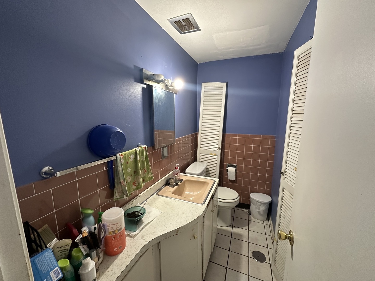 8820 Robin Drive Des Plaines, IL 60016 - Photo 6 of 10 a bathroom with a sink a toilet and mirror