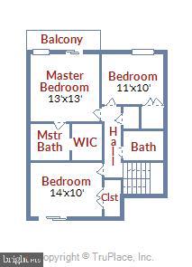 5260 Pooks Hill Road, Unit B8 Bethesda, MD 20814 - Photo 48 of 49 Upper Level Floor Plan