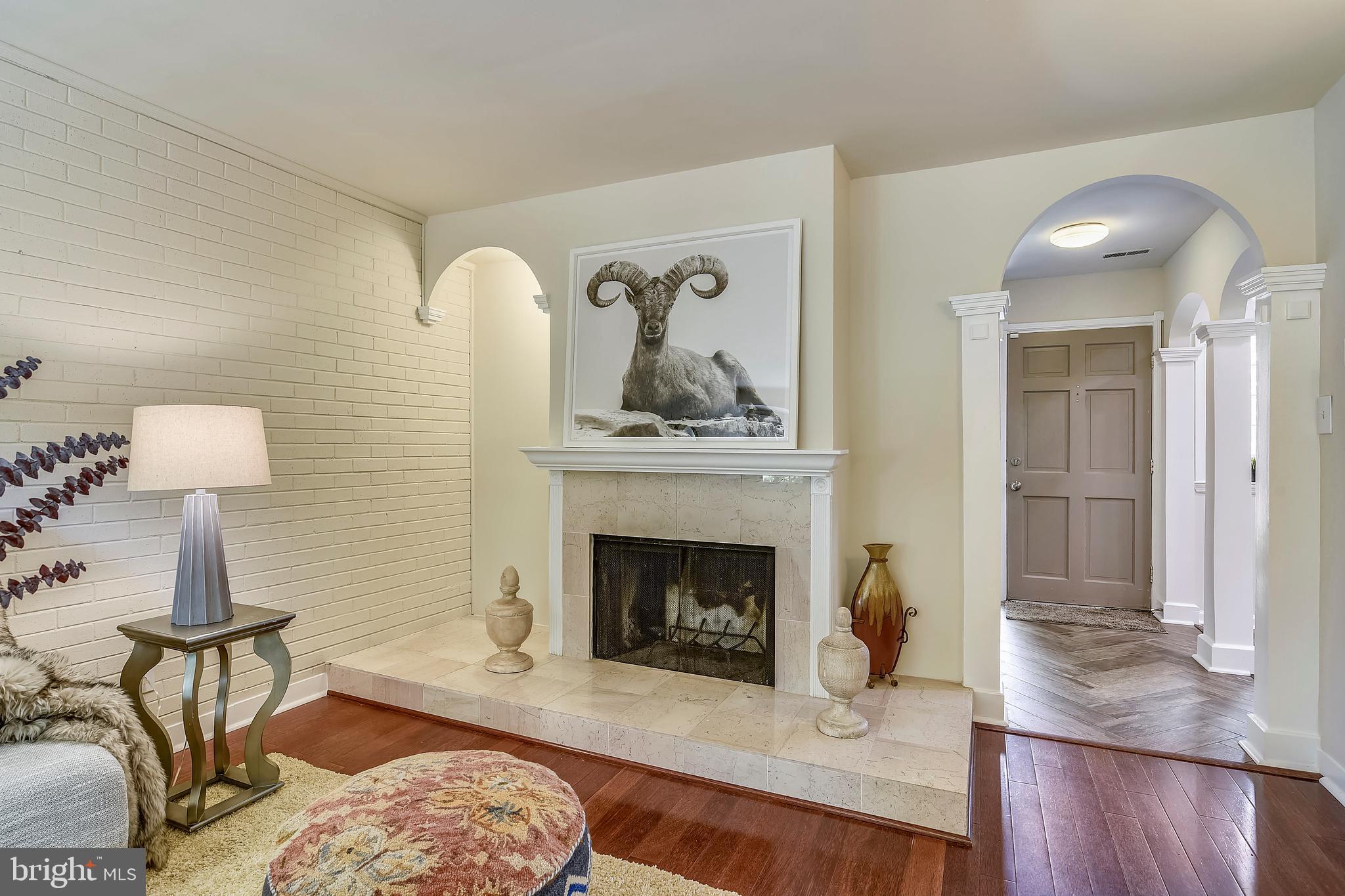 5260 Pooks Hill Road, Unit B8 Bethesda, MD 20814 - Photo 8 of 49 Living Room with Fireplace