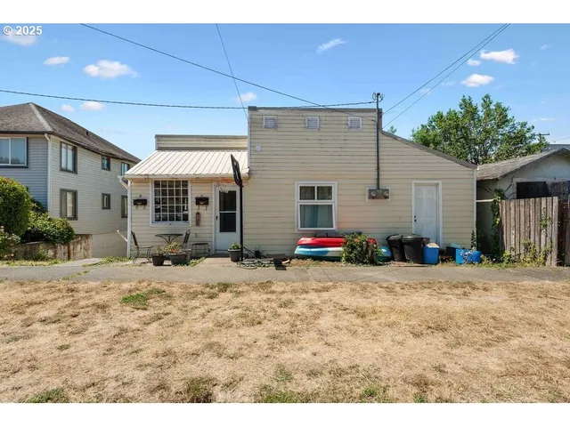 a view of a house with a patio