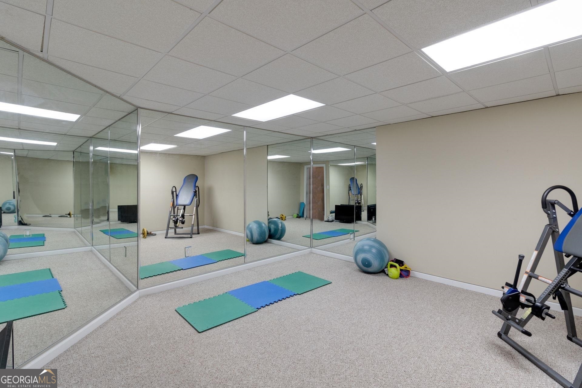 551 Mountain Ridge Drive Manchester, GA 31816 - Photo 50 of 72 Mirrored exercise room perfect for in home workouts.
