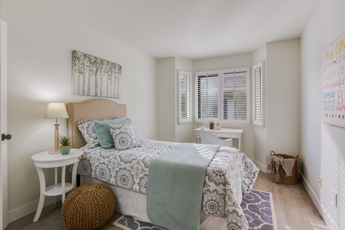 3705 Terstena Place, Unit 201 Santa Clara, CA 95051 - Photo 15 of 25 a bedroom with a bed and a window