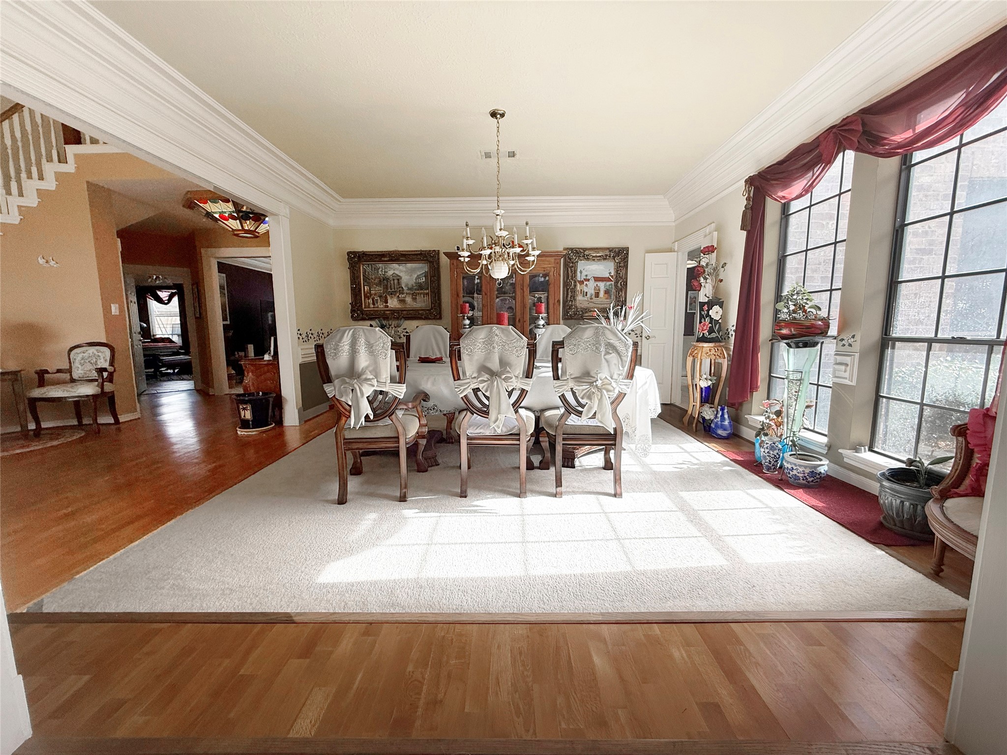 17310 Wyeth Circle Spring, TX 77379 - Photo 7 of 50 Formal dining with open spaces and massive crown molding