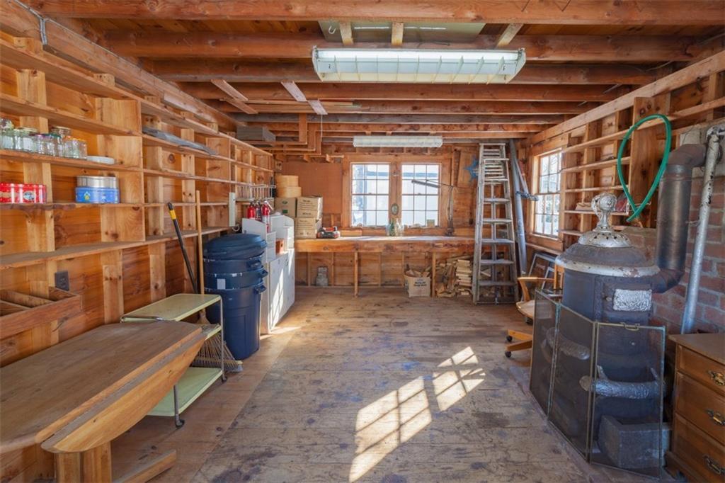 246 Ocean Point Road Boothbay, ME 04544 - Photo 32 of 34 Garage work shop area.