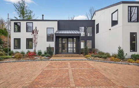 a front view of a house