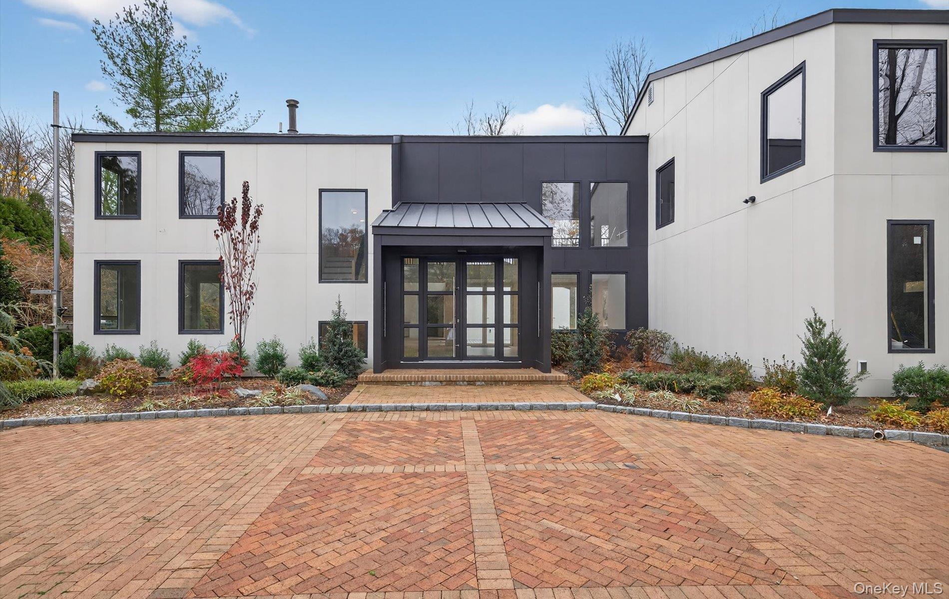 a front view of a house