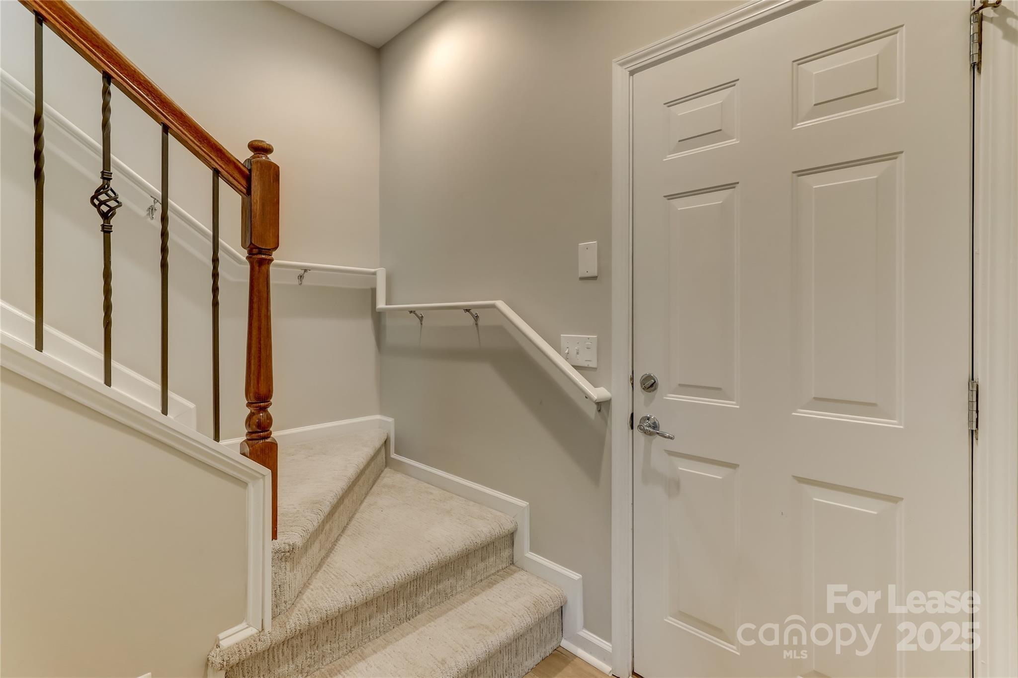 1132 Drayton Court Fort Mill, SC 29708 - Photo 39 of 48 a view of staircase with white walls and door