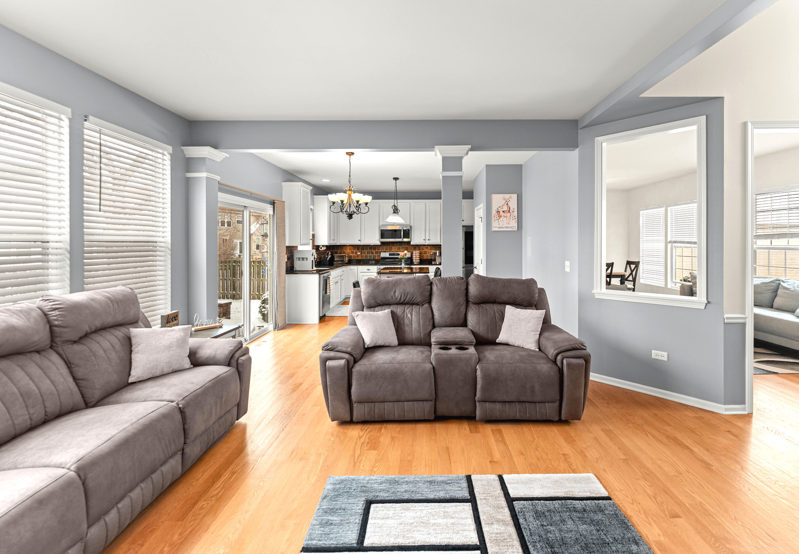 7 Pampas Court Bolingbrook, IL 60490 - Photo 13 of 39 a living room with furniture and a large window