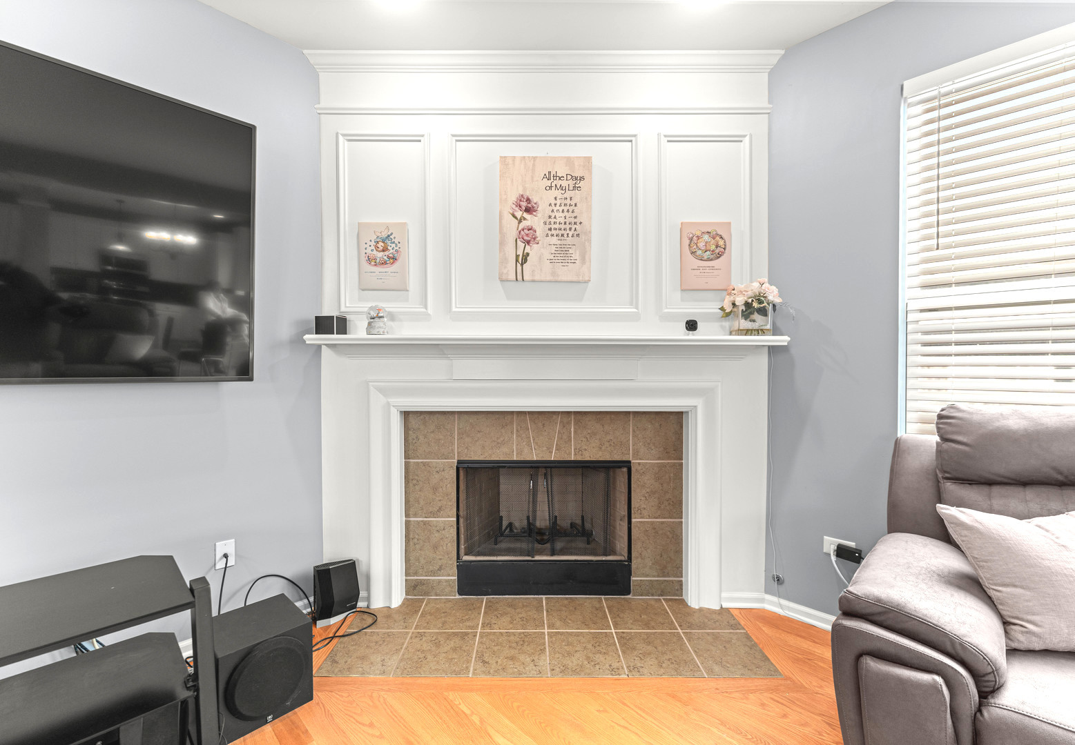 7 Pampas Court Bolingbrook, IL 60490 - Photo 14 of 39 a living room with furniture and a fireplace