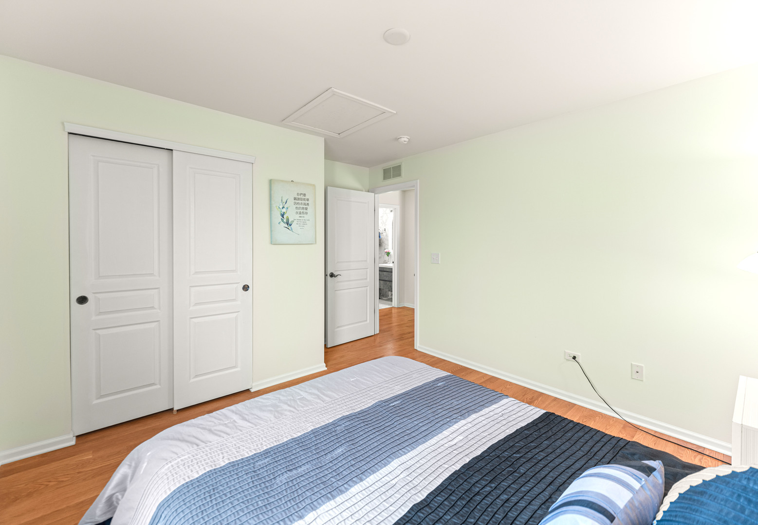 7 Pampas Court Bolingbrook, IL 60490 - Photo 26 of 39 a bedroom with a bed and a painting on the wall