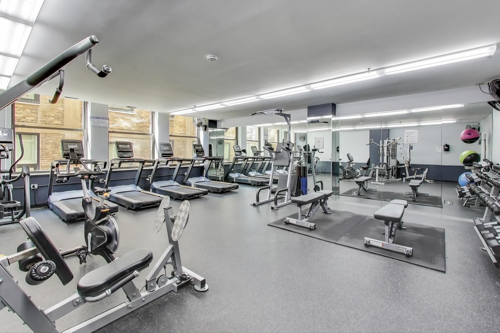 780 South Federal Street, Unit 903 Chicago, IL 60605 - Photo 25 of 31 a view of a room with gym equipment