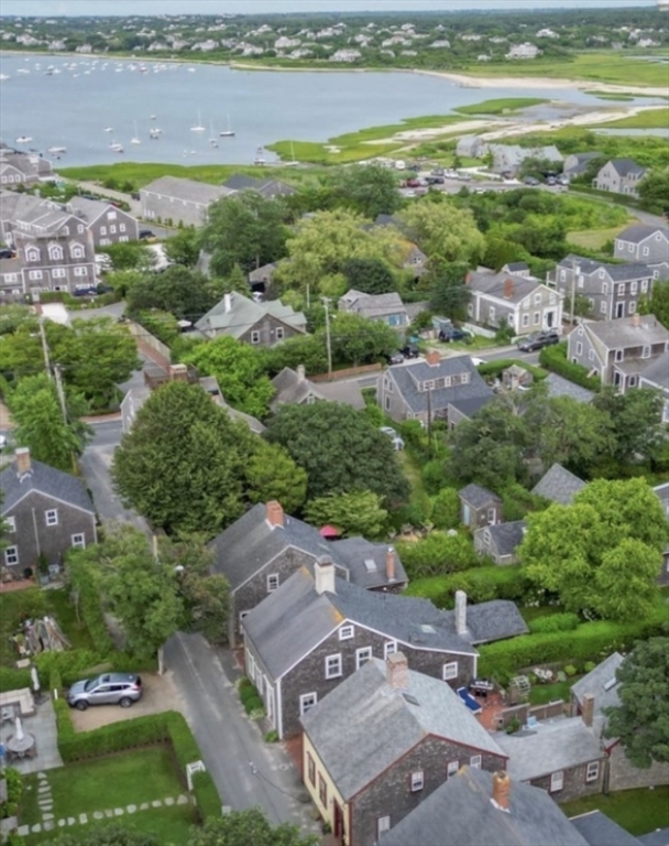 76 Orange Street Nantucket, MA 02554 - Photo 34 of 34 an aerial view of a house with a outdoor space
