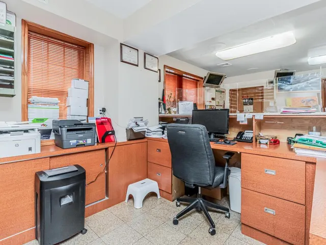 a view of a workspace with a window