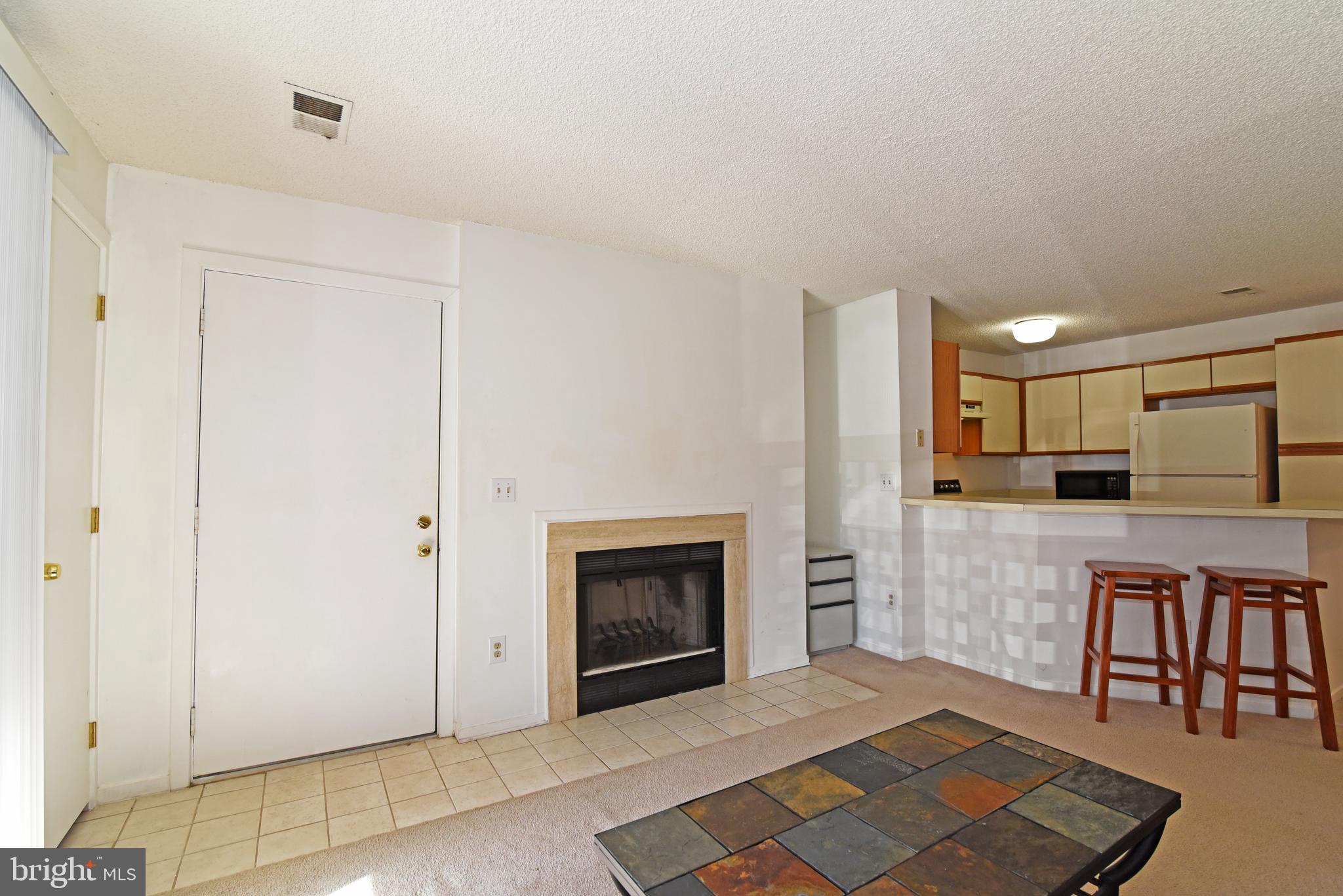 11705 Summerchase Circle, Unit 1705A Reston, VA 20194 - Photo 2 of 36 Front door and fireplace