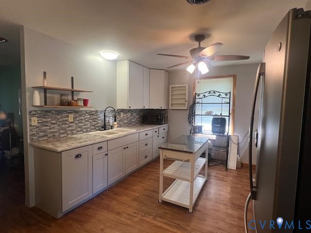 346-278 Trinity Road Keysville, VA 23947 - Photo 5 of 30 a kitchen with stainless steel appliances granite countertop a sink refrigerator and cabinets