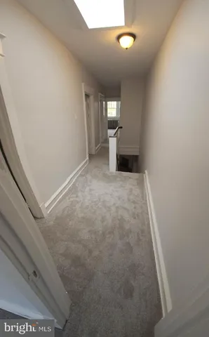 a view of hallway with window