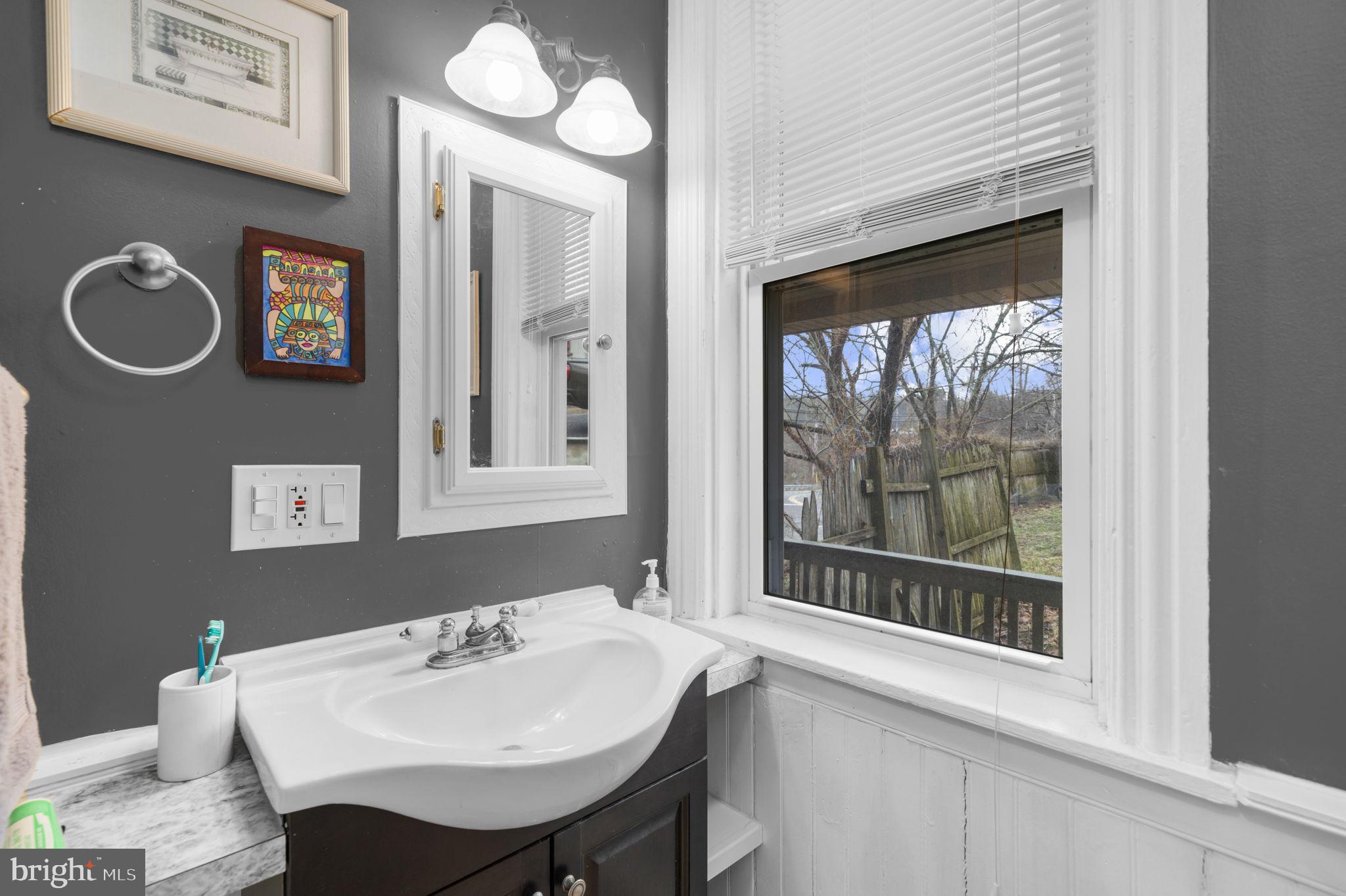 103 Gravel Pike Green Lane, PA 18054 - Photo 15 of 43 a bathroom with a sink and a mirror