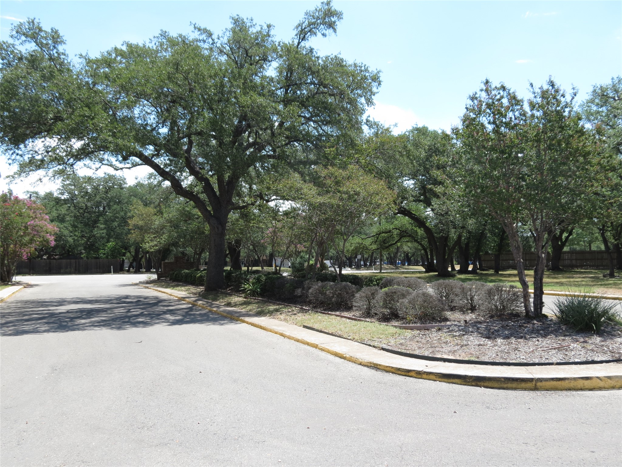 4159 Steck Avenue, Unit 269 Austin, TX 78759 - Photo 20 of 21 Mature trees line the quiet street, creating a serene neighborhood ambiance.