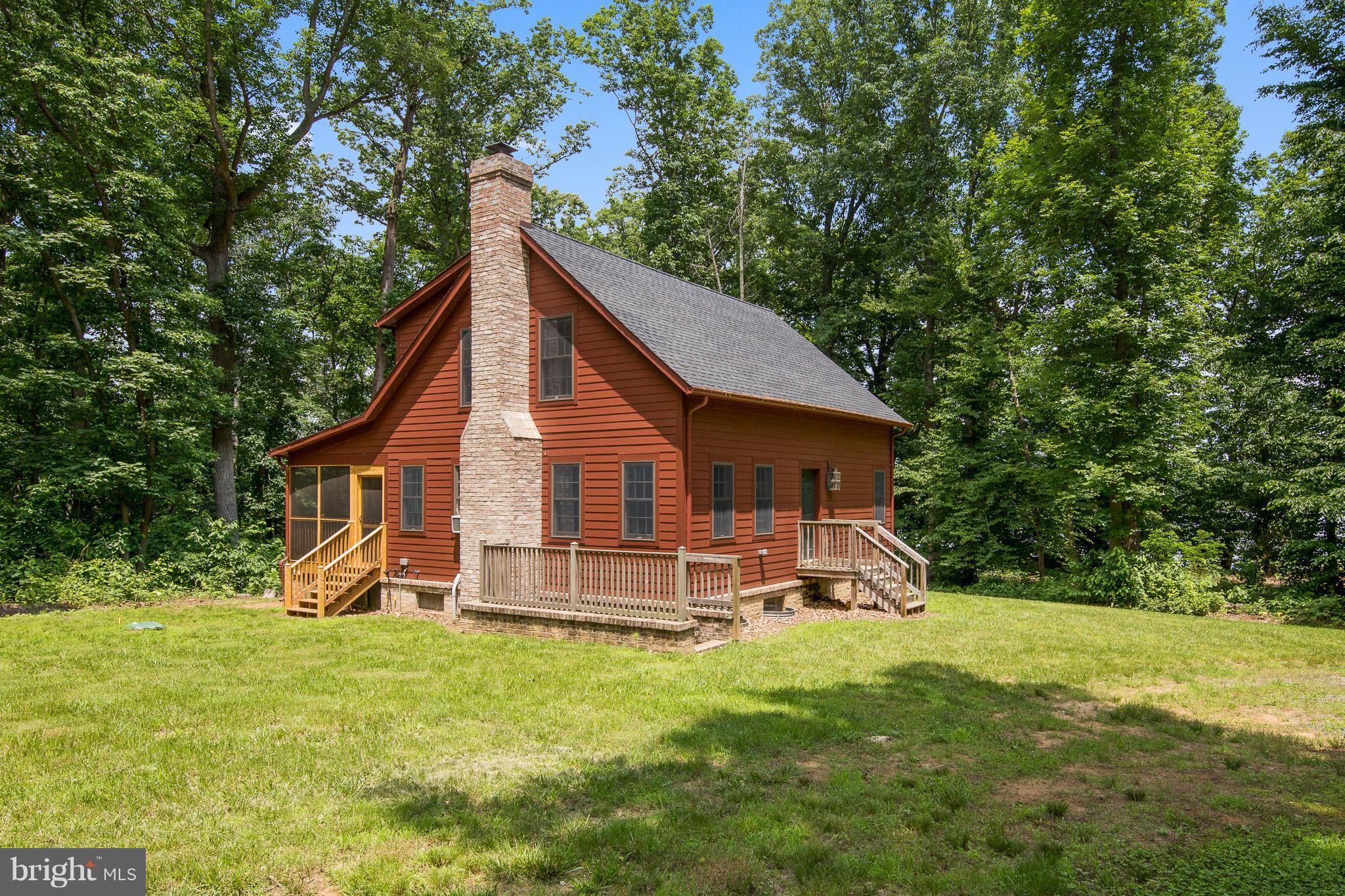 191 Middleneck Road Warwick, MD 21912 - Photo 1 of 30 Exterior front & side, brick fireplace chimney