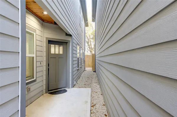 a view of a house with a door
