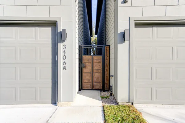 a view of front door of house