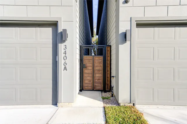 a view of front door of house