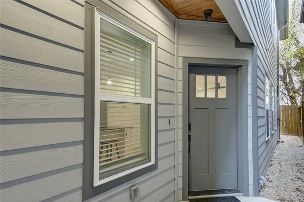 a view of front door of house