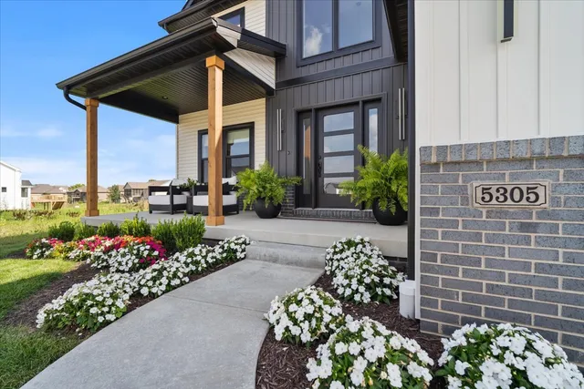 a front view of a house