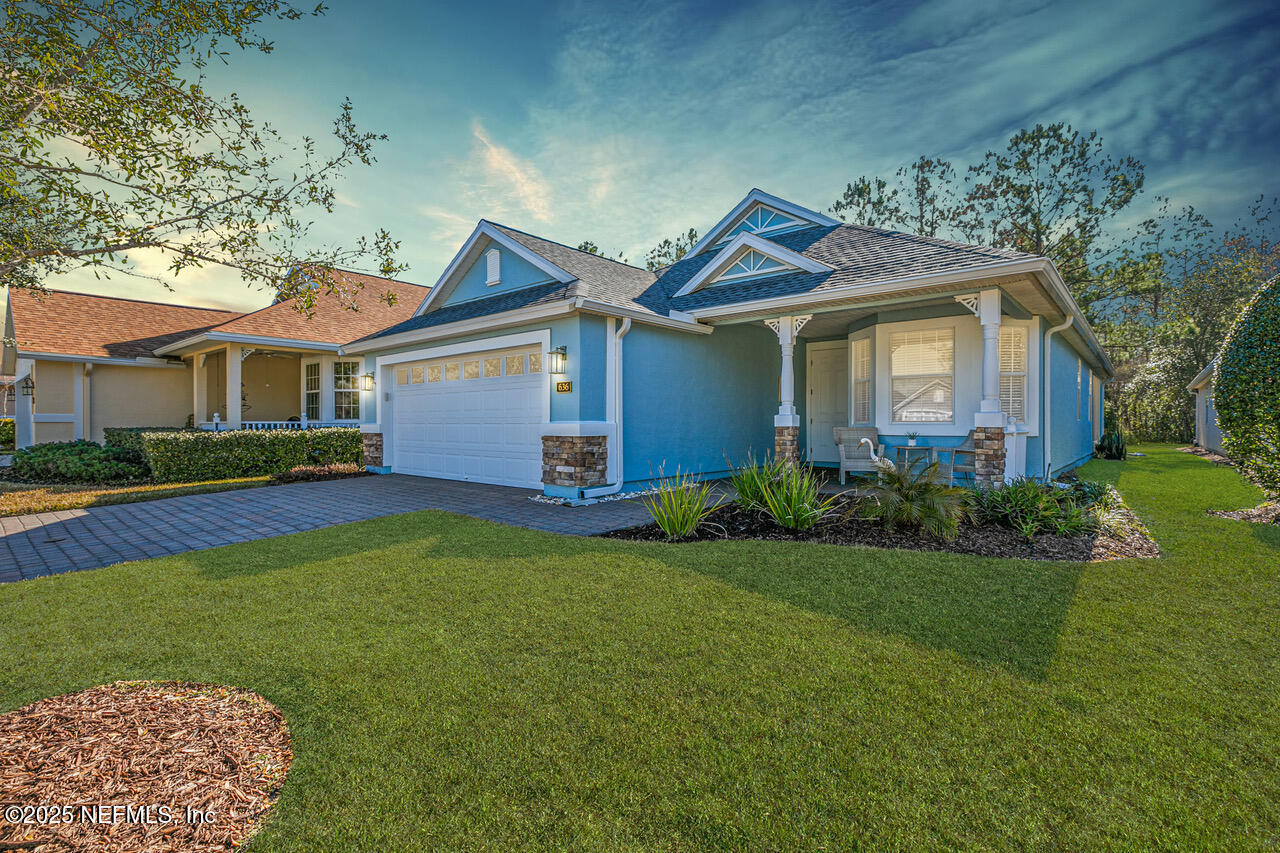 a view of outdoor space yard and front view of a house