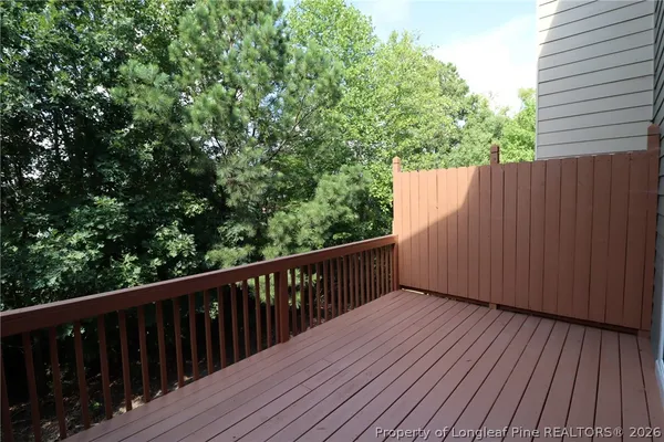 a balcony with street view
