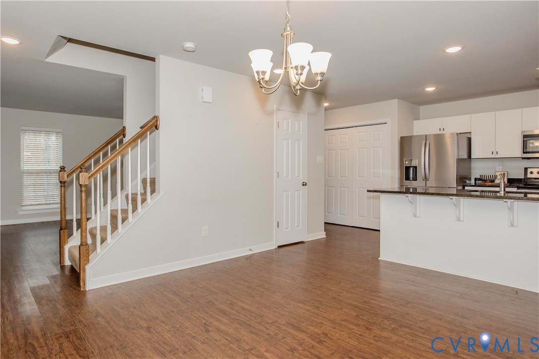 1561 Burning Tree Road Henrico, VA 23231 - Photo 3 of 29 a view of a kitchen with a sink and refrigerator