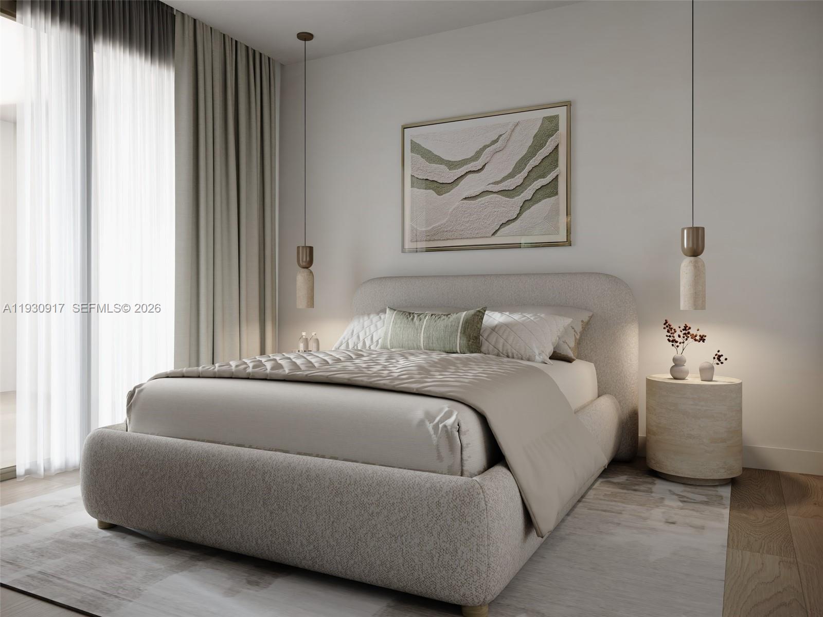 1741 Southwest 2nd Avenue, Unit 702 Miami, FL 33129 - Photo 5 of 17 a bedroom with a bed and a couch